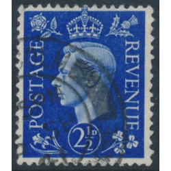 GREAT BRITAIN - 1937 2½d ultramarine KGVI, inverted watermark, used – SG # 466Wi
