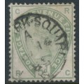 GREAT BRITAIN - 1883 5d dull green QV, crown watermark, used – SG # 193