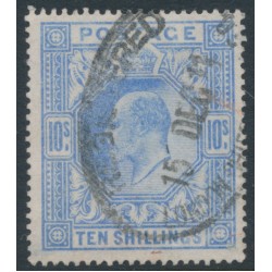 GREAT BRITAIN - 1902 10/- ultramarine KEVII, used – SG # 265