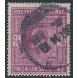 GREAT BRITAIN - 1905 2/6 intense purple KEVII definitive (chalk surfaced), used – SG # 262