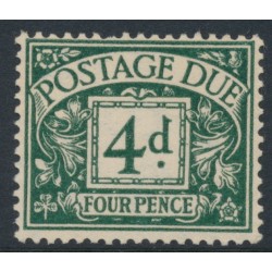 GREAT BRITAIN - 1937 4d dull grey-green Postage Due, GVIR watermark, MH – SG # D31