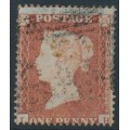 GREAT BRITAIN - 1854 1d red-brown QV, plate 180, check letters LH, used – SG # 17 (C1)