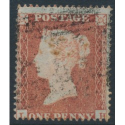 GREAT BRITAIN - 1854 1d red-brown QV, plate 180, check letters LH, used – SG # 17 (C1)
