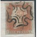 GREAT BRITAIN - 1841 1d red-brown QV, plate 2, check letters FA, on cover – SG # 7