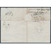 GREAT BRITAIN - 1841 1d red-brown QV, plate 2, check letters FA, on cover – SG # 7