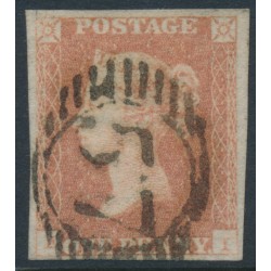 GREAT BRITAIN - 1851 1d pale red-brown QV, plate 116, check letters FI, used – SG # 8