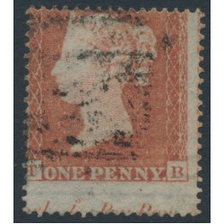 GREAT BRITAIN - 1854 1d red-brown QV, plate 174, check letters TB, used – SG # 17 (C1)