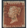 GREAT BRITAIN - 1841 1d red-brown QV, plate 15, check letters RC, used – SG # 8l 