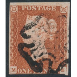 GREAT BRITAIN - 1841 1d red-brown QV, plate 16, check letters ME, used – SG # 8l