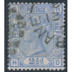 GREAT BRITAIN - 1881 2½d blue QV, Imperial Crown watermark, plate 22, used – SG # 157