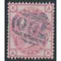 GREAT BRITAIN - 1881 3d rose QV, Imperial Crown watermark, plate 21, used – SG # 158