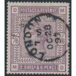 GREAT BRITAIN - 1883 2/6 deep lilac QV, anchor watermark, used – SG # 179