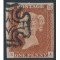 GREAT BRITAIN - 1841 1d red-brown QV, plate 14, check letters KA, used – SG # 8