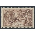 GREAT BRITAIN - 1934 2/6 chocolate-brown Seahorses (re-engraved), MH – SG # 450
