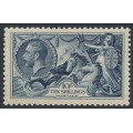 GREAT BRITAIN - 1934 10/- indigo Seahorses (re-engraved), MH – SG # 452