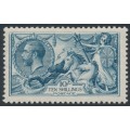 GREAT BRITAIN - 1919 10/- dull grey-blue Sea Horses (Bradbury, Wilkinson), MH – SG # 417