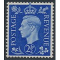 GREAT BRITAIN - 1937 2½d ultramarine KGVI, sideways watermark, MH – SG # 466a