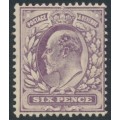 GREAT BRITAIN - 1906 6d slate-purple KEVII, MH – SG # 246a
