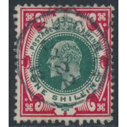 GREAT BRITAIN - 1912 1/- green/carmine KEVII, used – SG # 314