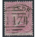 GREAT BRITAIN - 1857 4d rose QV, Large Garter watermark, used – SG # 66a