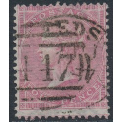GREAT BRITAIN - 1857 4d rose QV, Large Garter watermark, used – SG # 66a