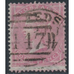 GREAT BRITAIN - 1857 4d rose QV, Large Garter watermark, used – SG # 66a