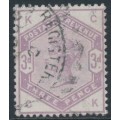 GREAT BRITAIN - 1883 3d lilac QV, crown watermark, used – SG # 191