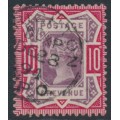 GREAT BRITAIN - 1890 10d dull purple/carmine QV Jubilee issue, used – SG # 210