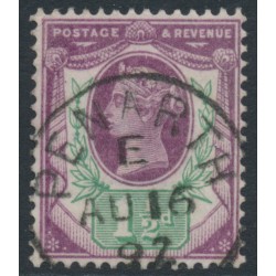 GREAT BRITAIN - 1887 1½d dull purple/pale green QV Jubilee, used – SG # 198