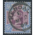 GREAT BRITAIN - 1887 9d dull purple/blue QV Jubilee, used – SG # 209