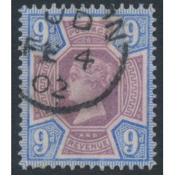 GREAT BRITAIN - 1887 9d dull purple/blue QV Jubilee, used – SG # 209