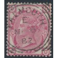 GREAT BRITAIN - 1881 3d rose QV, Imperial Crown watermark, plate 21, used – SG # 158