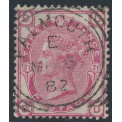 GREAT BRITAIN - 1881 3d rose QV, Imperial Crown watermark, plate 21, used – SG # 158