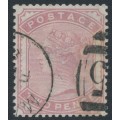 GREAT BRITAIN - 1880 2d pale rose QV, Imperial Crown watermark, used – SG # 168