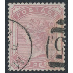 GREAT BRITAIN - 1880 2d pale rose QV, Imperial Crown watermark, used – SG # 168