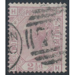 GREAT BRITAIN - 1875 2½d rosy mauve QV, Anchor watermark, plate 2, used – SG # 139