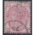 GREAT BRITAIN - 1874 3d pale rose QV, Spray of Rose watermark, plate 15, used – SG # 144