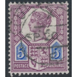 GREAT BRITAIN - 1887 5d dull purple/blue QV Jubilee issue, die I, used – SG # 207