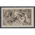 GREAT BRITAIN - 1913 2/6 deep sepia-brown Sea Horses (Waterlow), MH – SG # 399