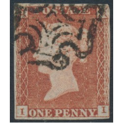 GREAT BRITAIN - 1841 1d red-brown QV, plate 11, check letters II, used – SG # 7