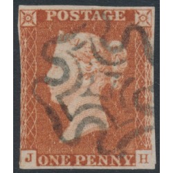 GREAT BRITAIN - 1841 1d red-brown QV, plate 21, check letters JH, used – SG # 8l