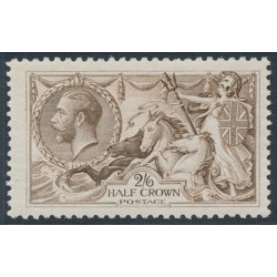 GREAT BRITAIN - 1918 2/6 chocolate-brown Sea Horses (Bradbury, Wilkinson), MNH – SG # 414