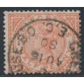 GREAT BRITAIN - 1880 ½d orange QV Telegraph stamp, used – SG # T1