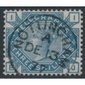 GREAT BRITAIN - 1877 3/- slate-blue QV Telegraph stamp, used – SG # T11