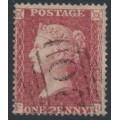 GREAT BRITAIN - 1856 1d rose-red QV, plate 36, check letters FB, used – SG # 36 (C11)