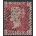 GREAT BRITAIN - 1857 1d rose-red QV, plate 42, check letters IA, used – SG # 36 (C11)