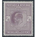 GREAT BRITAIN - 1902 2/6 lilac KEVII, MH – SG # 260