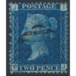 GREAT BRITAIN - 1869 2d deep blue QV, plate 13, check letters IJ, used – SG # 47