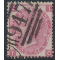 GREAT BRITAIN - 1872 3d rose QV, Spray of Rose watermark, plate 9, used – SG # 103