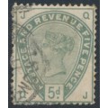 GREAT BRITAIN - 1883 5d dull green QV, crown watermark, used – SG # 193
